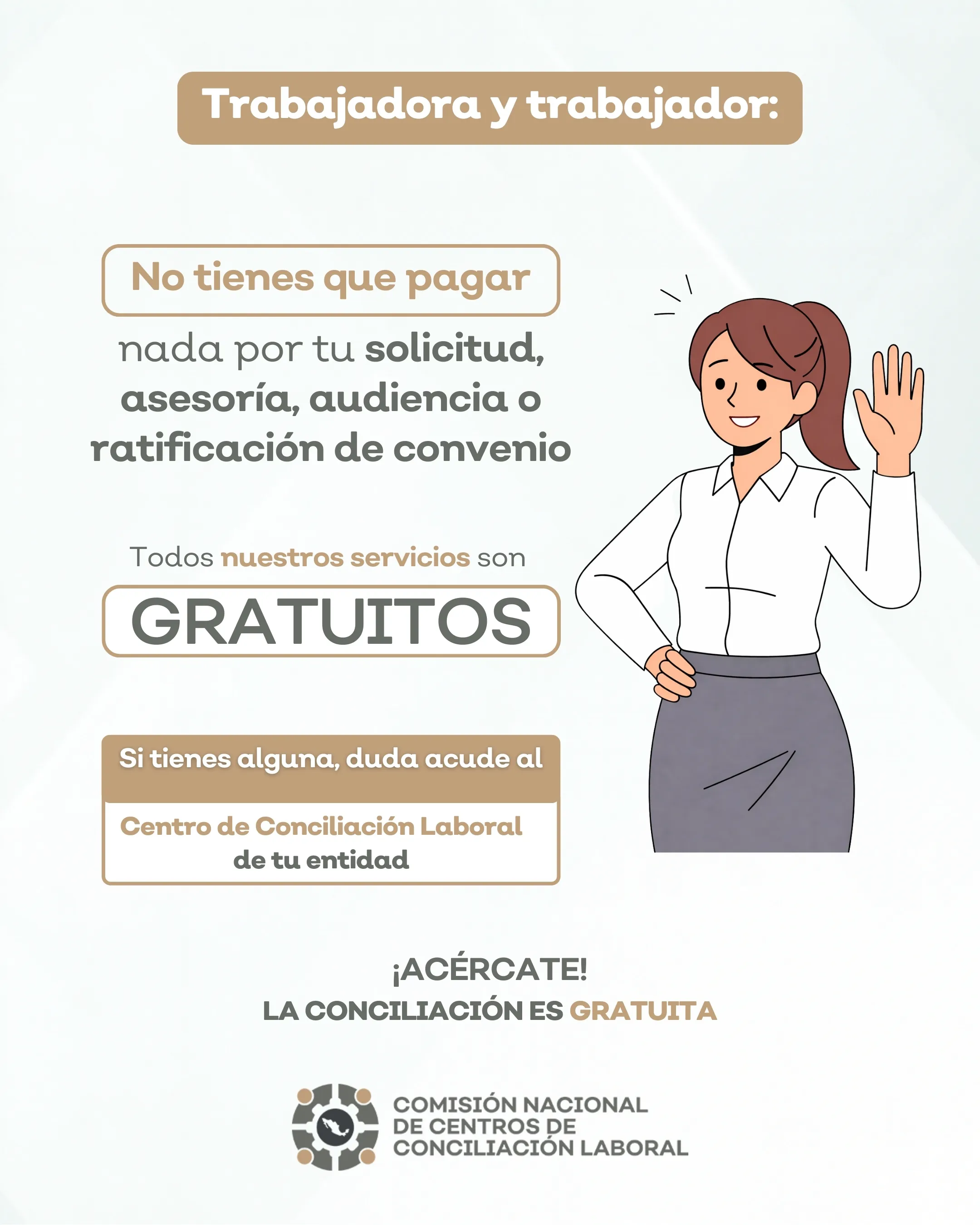 No tienes que pagar por conciliar