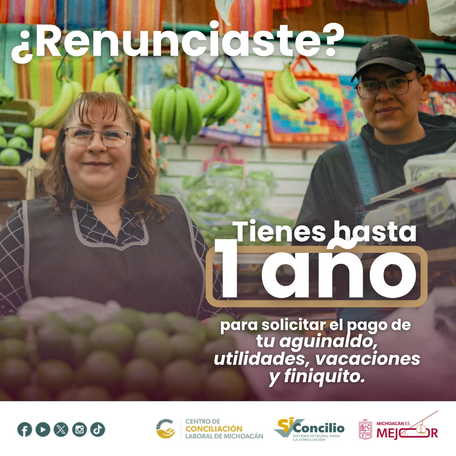 Renuncia: tienes 1 año para reclamar pagos