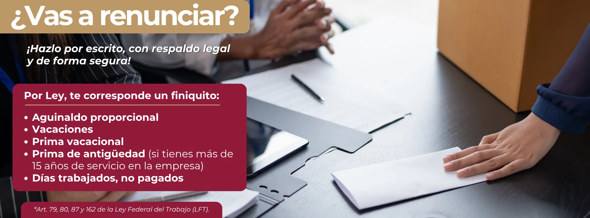 Finiquito justo: el CCL te orienta