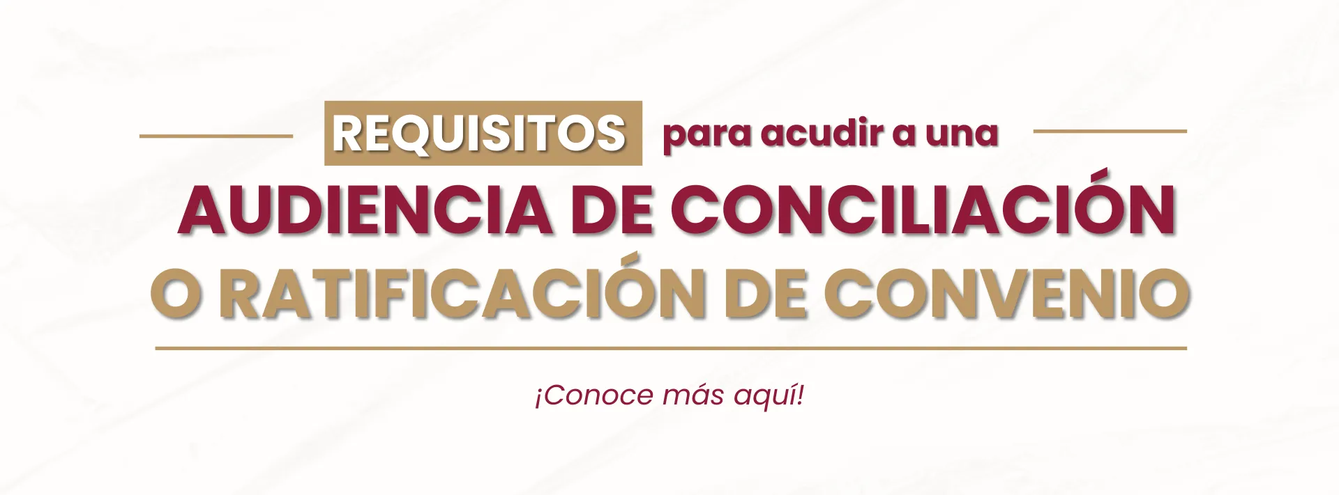 Requisitos para tu audiencia de conciliación
